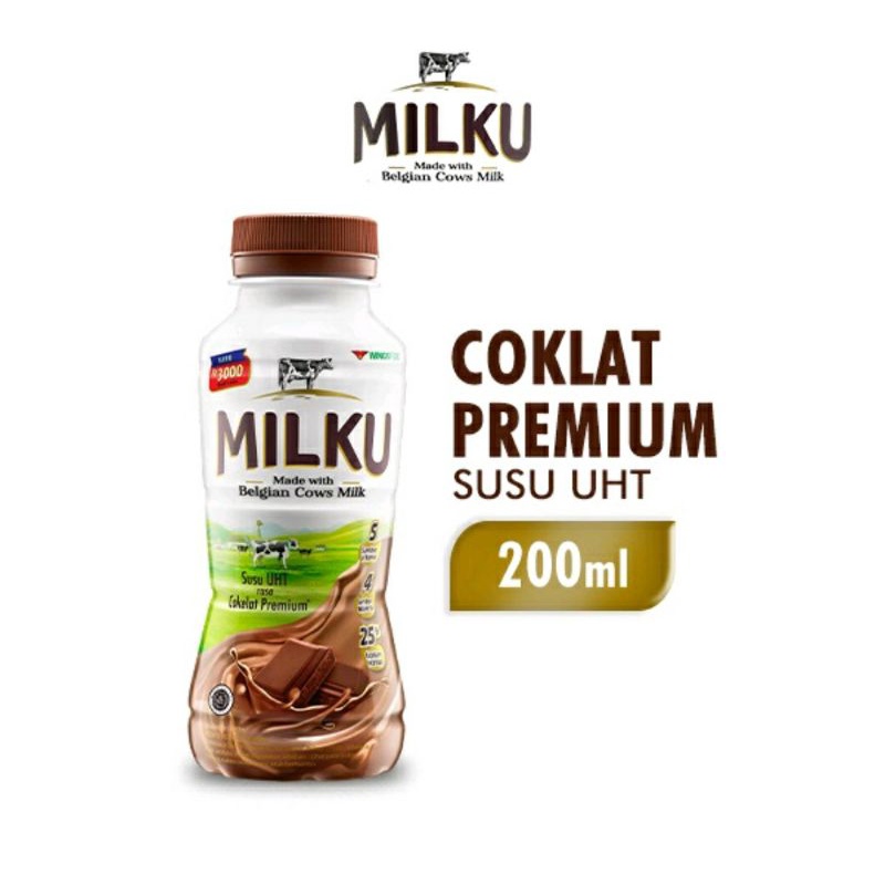 

milku susu UHT berbagi rasa premium 200ml ( 1pack isi12)