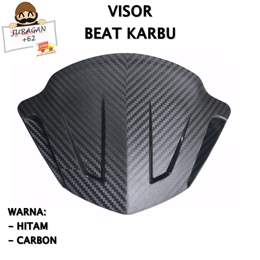 VISOR BEAT NEW FI F1 ESP CARBU KARBU DELUXE NEW WINDSHIELD WIND SHIELD