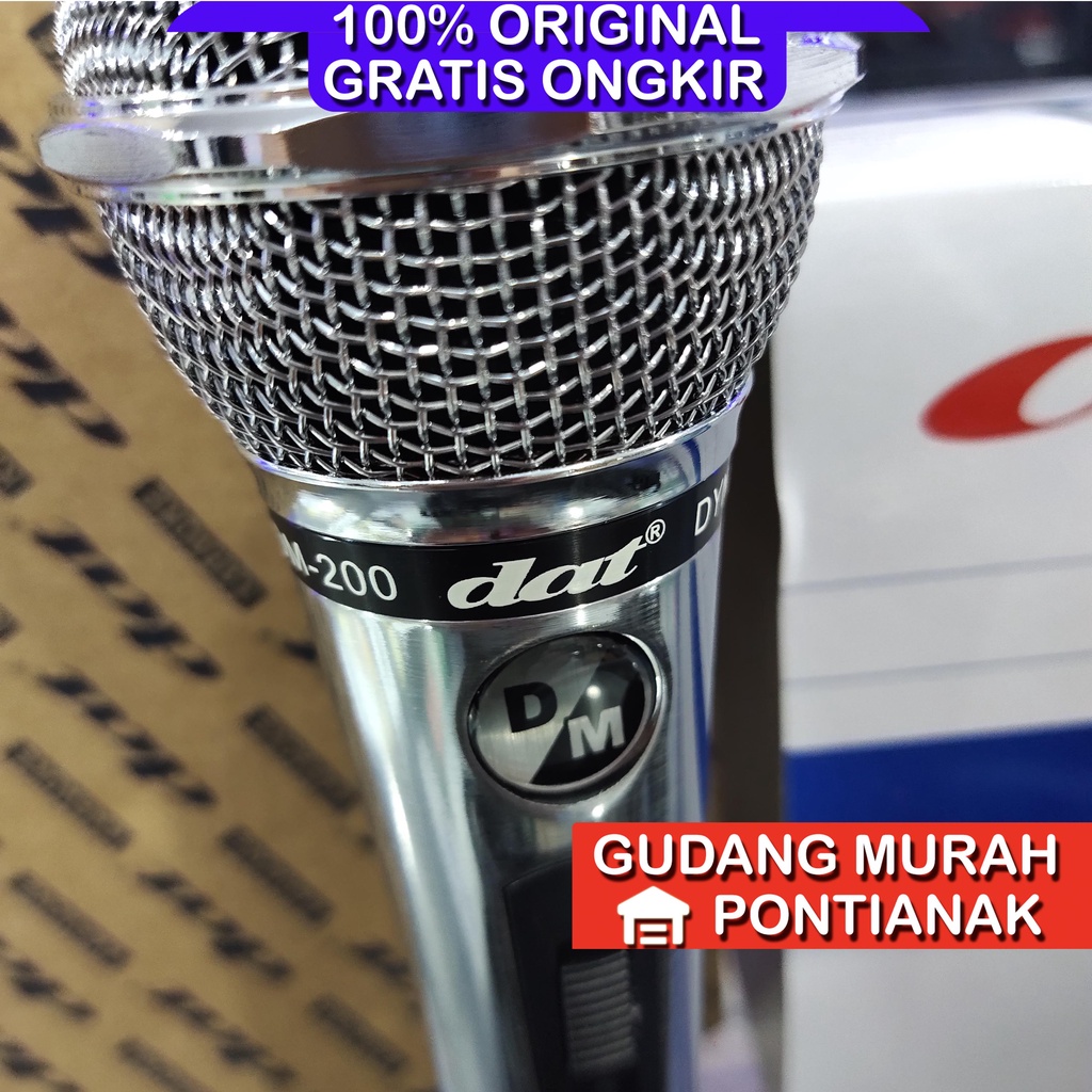 MIC MICROPHONE KABEL DAT DM200 DAT DM 200 ORIGINAL