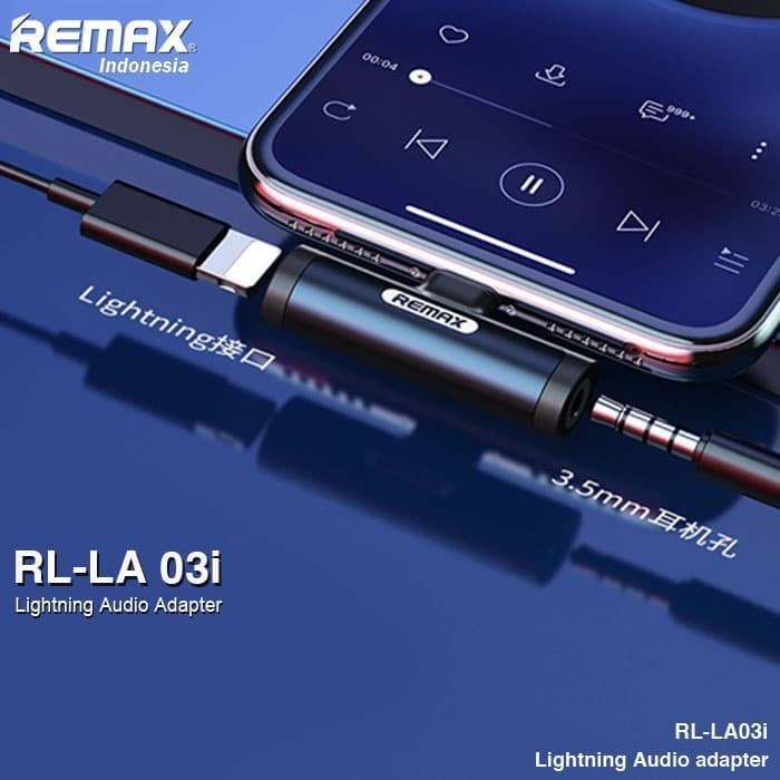 Remax Smooth Series 3.5mm &amp; Lightning Audio Adapter RL-LA03i Belum ada penilaian 0 Terjual