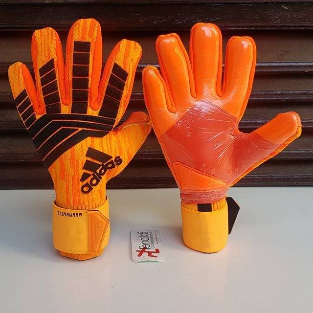 orange adidas goalkeeper gloves