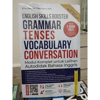 BUKU BELAJAR BAHASA INGGRIS |ENGLISH SKILLS BOOSTER GRAMMAR TENSES VOCABULARY CONVERSATION