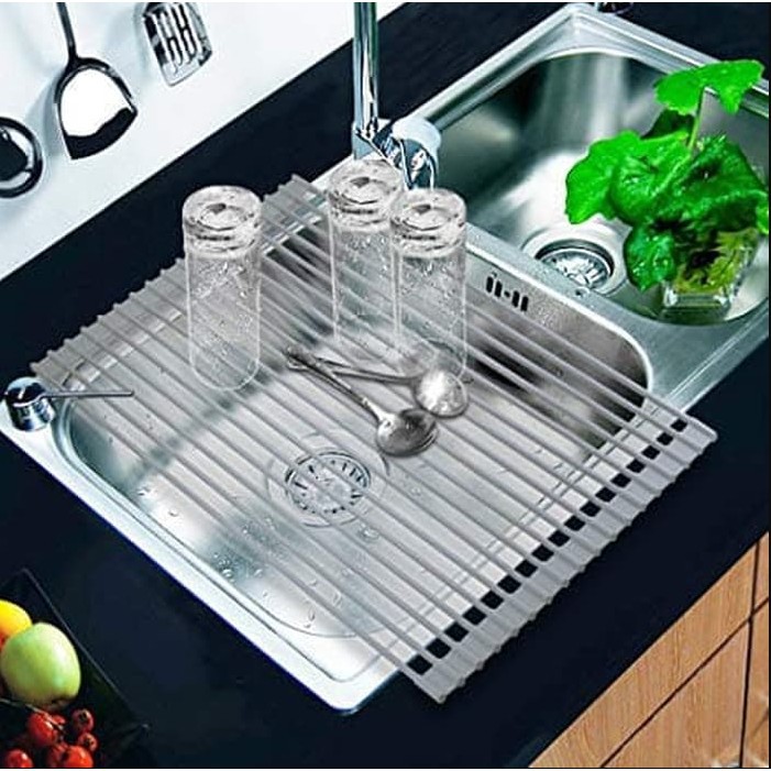 Rak Pengering Tatakan Sayur Buah Piring Kitchen Sink Rack