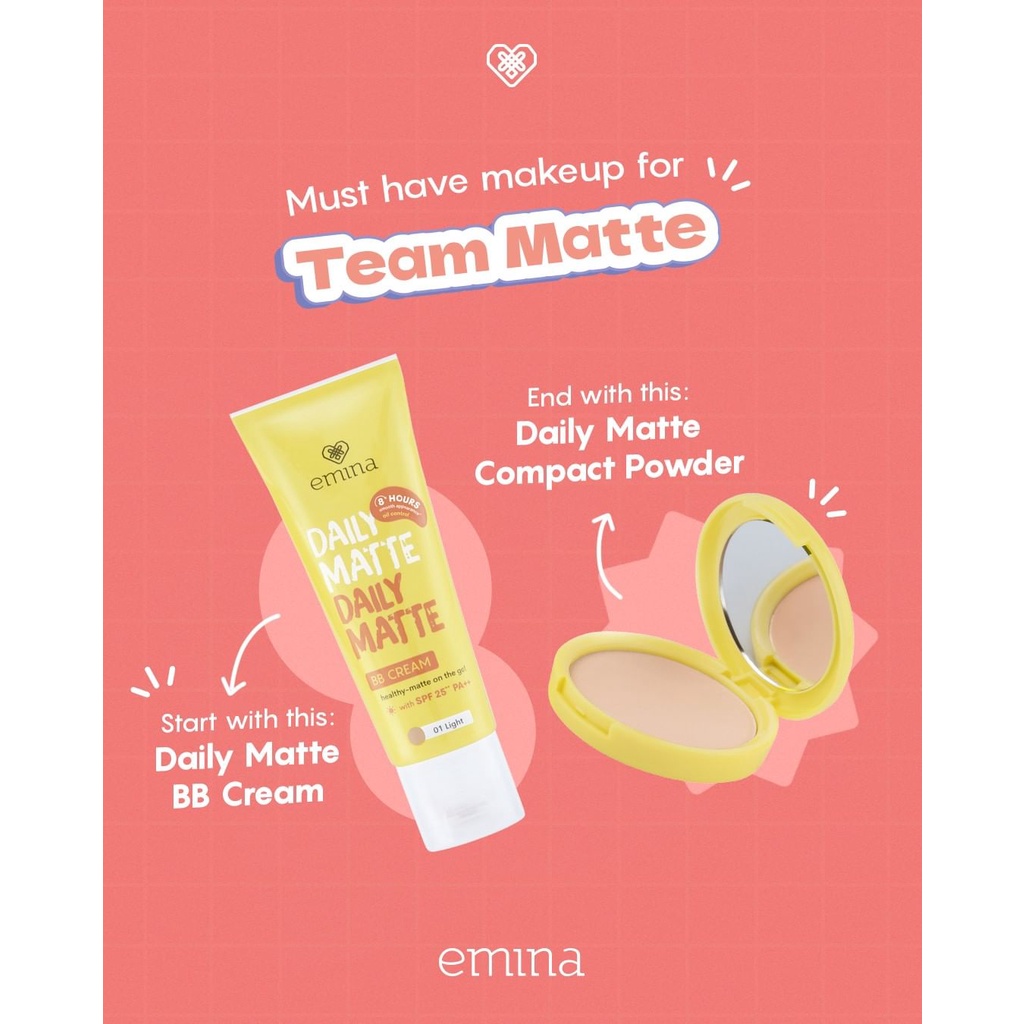 EMINA Daily Matte Loose Powder 20g | Compact Powder | BB Cream | Bedak Tabur | Bedak Padat