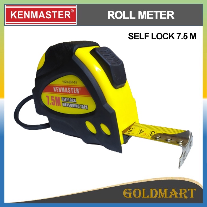 Meteran 7.5 meter Original Kenmaster Roll Meter Self Lock