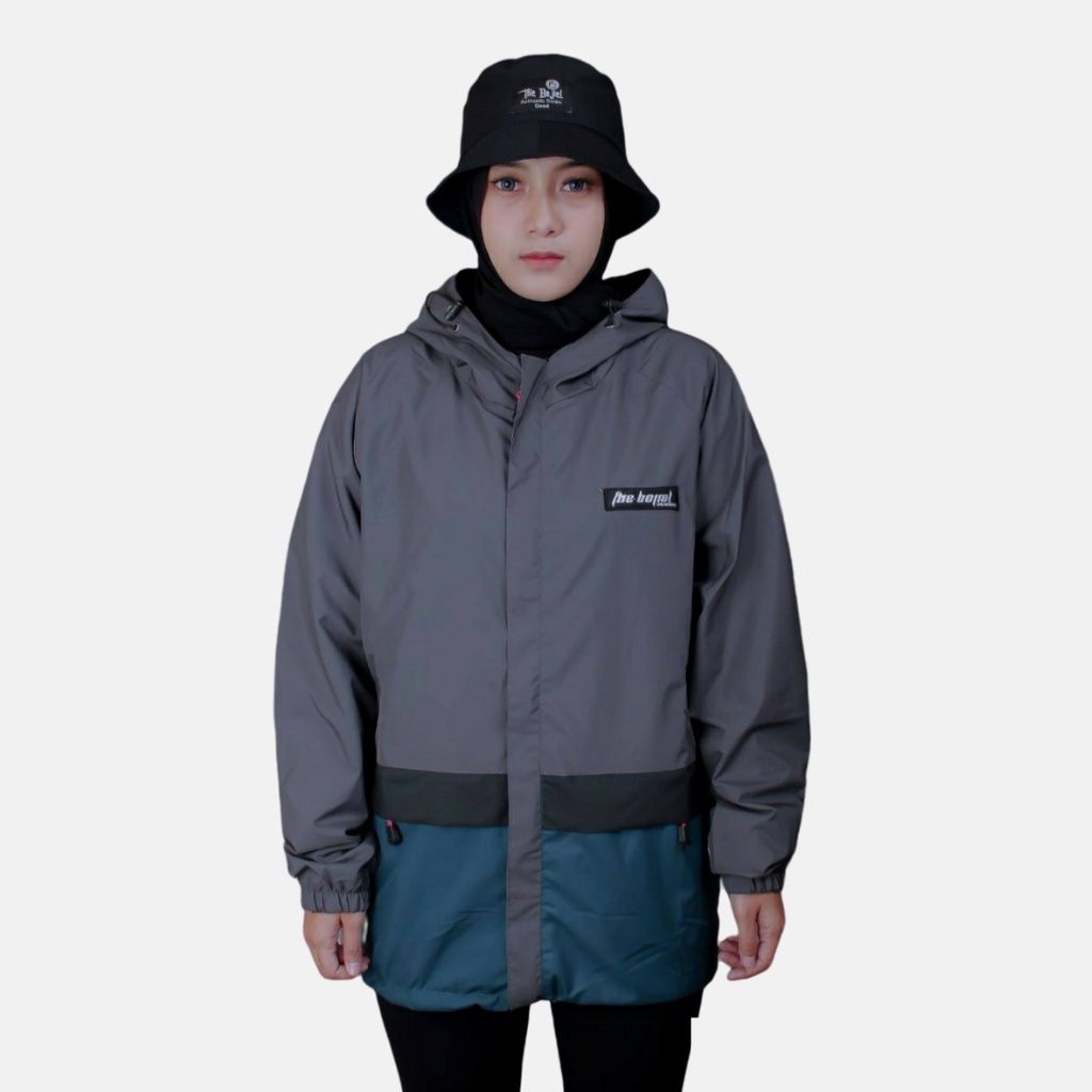 RADEN Jaket Parasut Taslan Outdoor Raglan 3D ANTI AIR - JAKET HAIKING WATERPROOF UNISEX-RG08