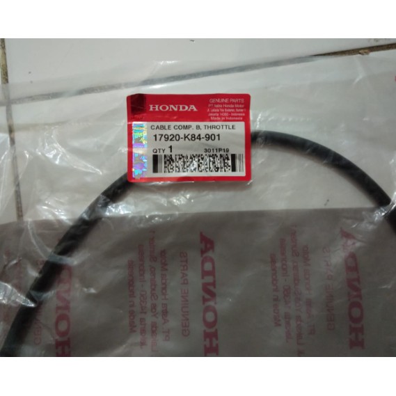 Kabel Gas Bawah Cable Comp Throttle B Honda CRF 17920 K84 901