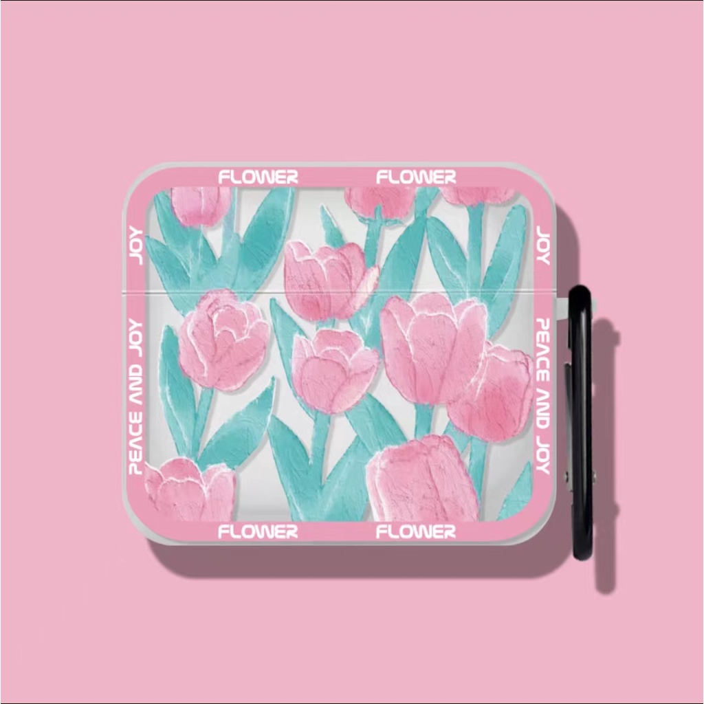 Casing Soft CASE Silikon Motif Bunga Untuk airpods 3 / 2 / 1 / Pro