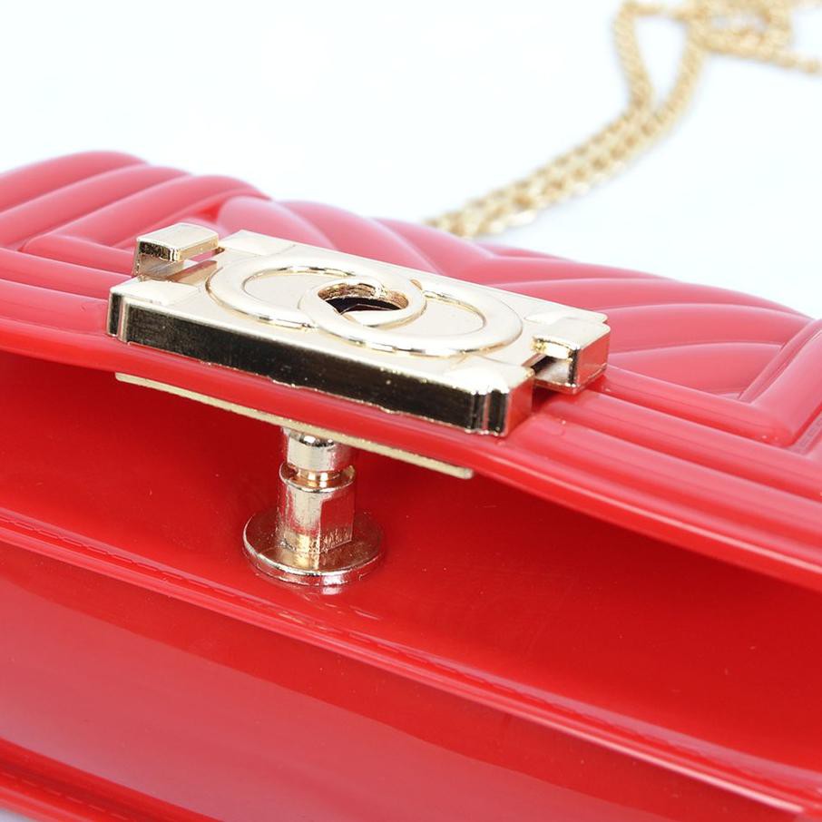 ♣ TAS IMPORT TAS JELLY MINI MUTIARA JELLY GLOSSY JELLY MINI 9079 ☋