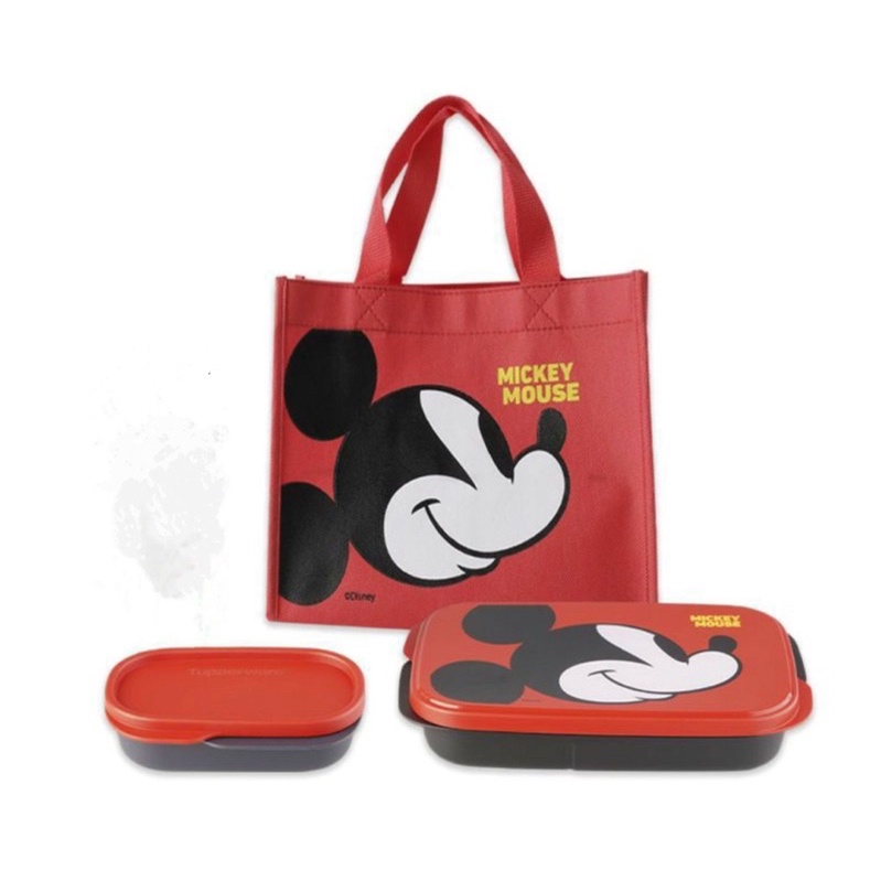 Tuperware Mickey dan Minnie Lunch Set Bekal Makan