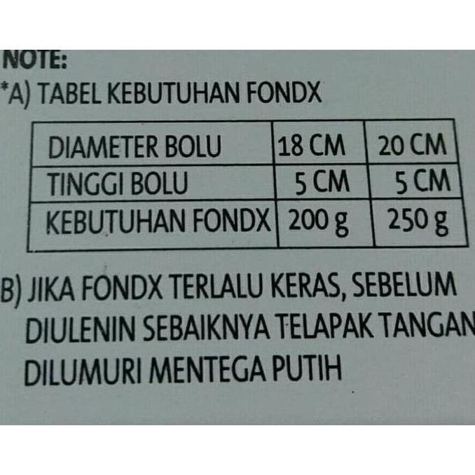 

A47D0 Fondant Putih Merk Donnica Repack 250 Gram Gula Dekor Bahan Hiasan Kue