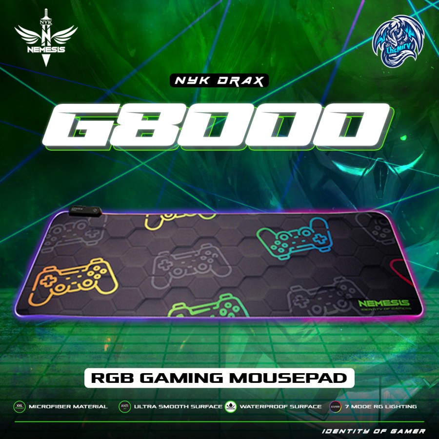 NYK Drax G8000 / G-8000 RGB Cloth XXL Gaming Mousepad