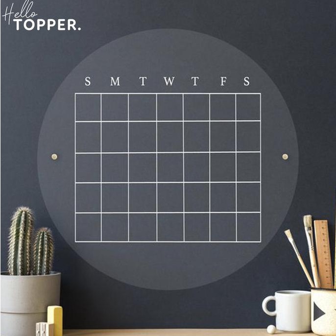 

Acrylic Planner Round | Planner Akrilik | Schedule Board Bulat helloto99 Murah