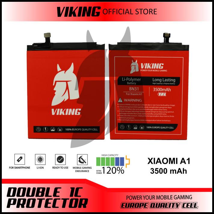 Baterai Viking Xiaomi Redmi Note 5A - Note 5A Prime Bn31 Double Power