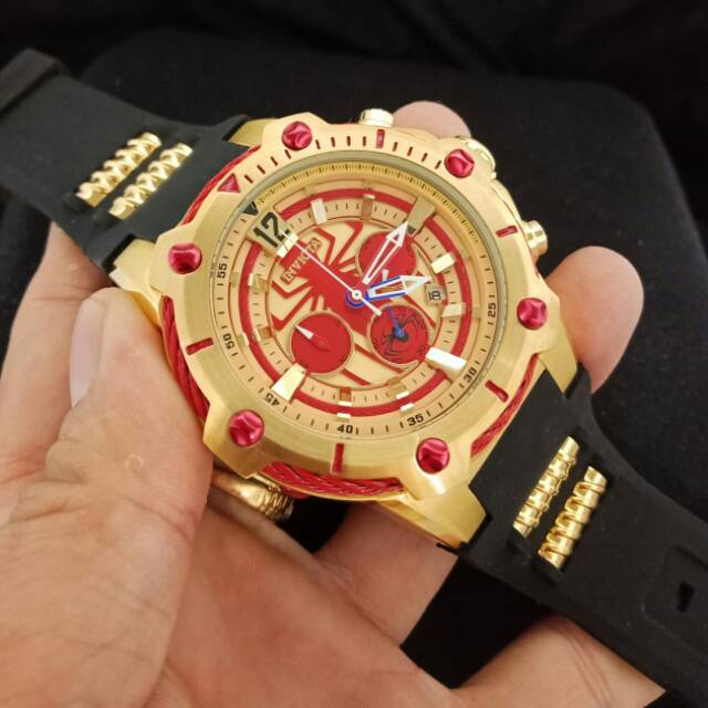 PROMO JAM TANGAN PRIA INVICTA MARVEL BATRAI STRAP RUBBER