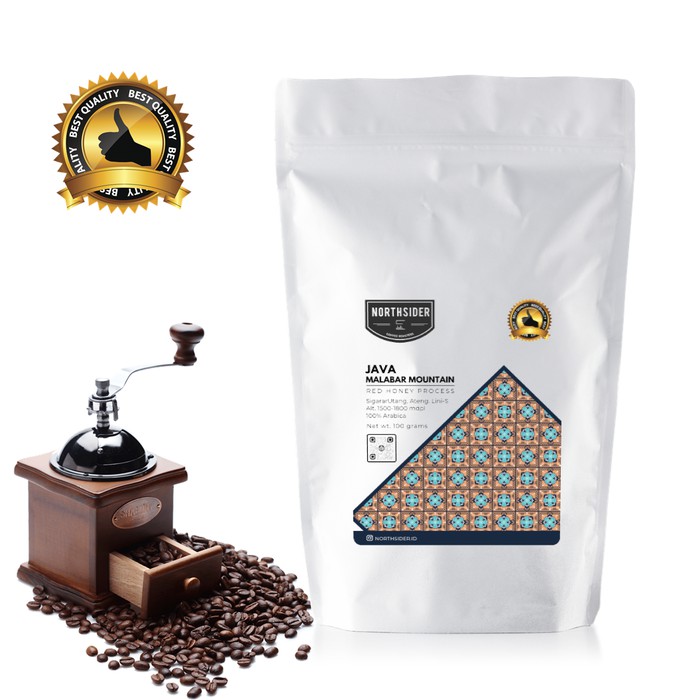 

BIJI KOPI ARABIKA JAVA MALABAR RED HONEY 100GR NORTHSIDER COFFEE - kkp2133