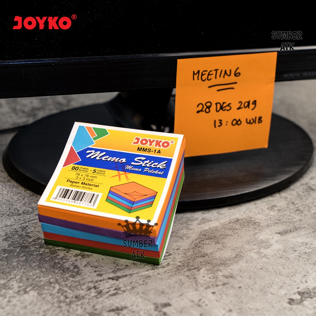 Memo Stick Sticky Note Kertas Memo Memo Tempel Joyko MMS-1A-3