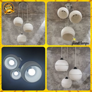 KAP LAMPU GANTUNG HIAS 3 IN 1 MINIMALIS CAFE  PLAFON 