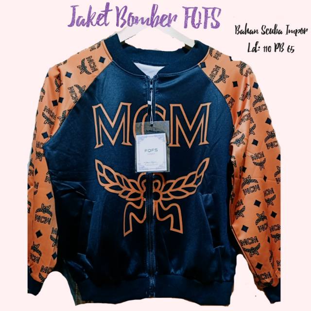 Jaket Bomber FQFS  Ld 110 Motif MCM