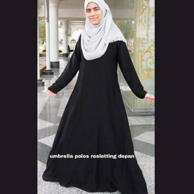  Abaya  Hitam  Polos  Murah