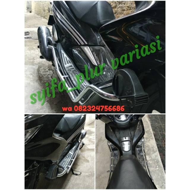 crashbar NEW PCX LOKAL FULL chroom mengkilat
