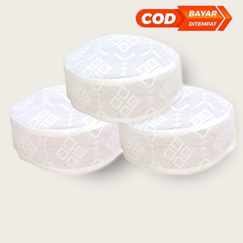 Songkok peci kopiah Kupluk putih dewasa Anak PECI JARING KOPIAH JARING SONGKOK JARING PECI JARING AL