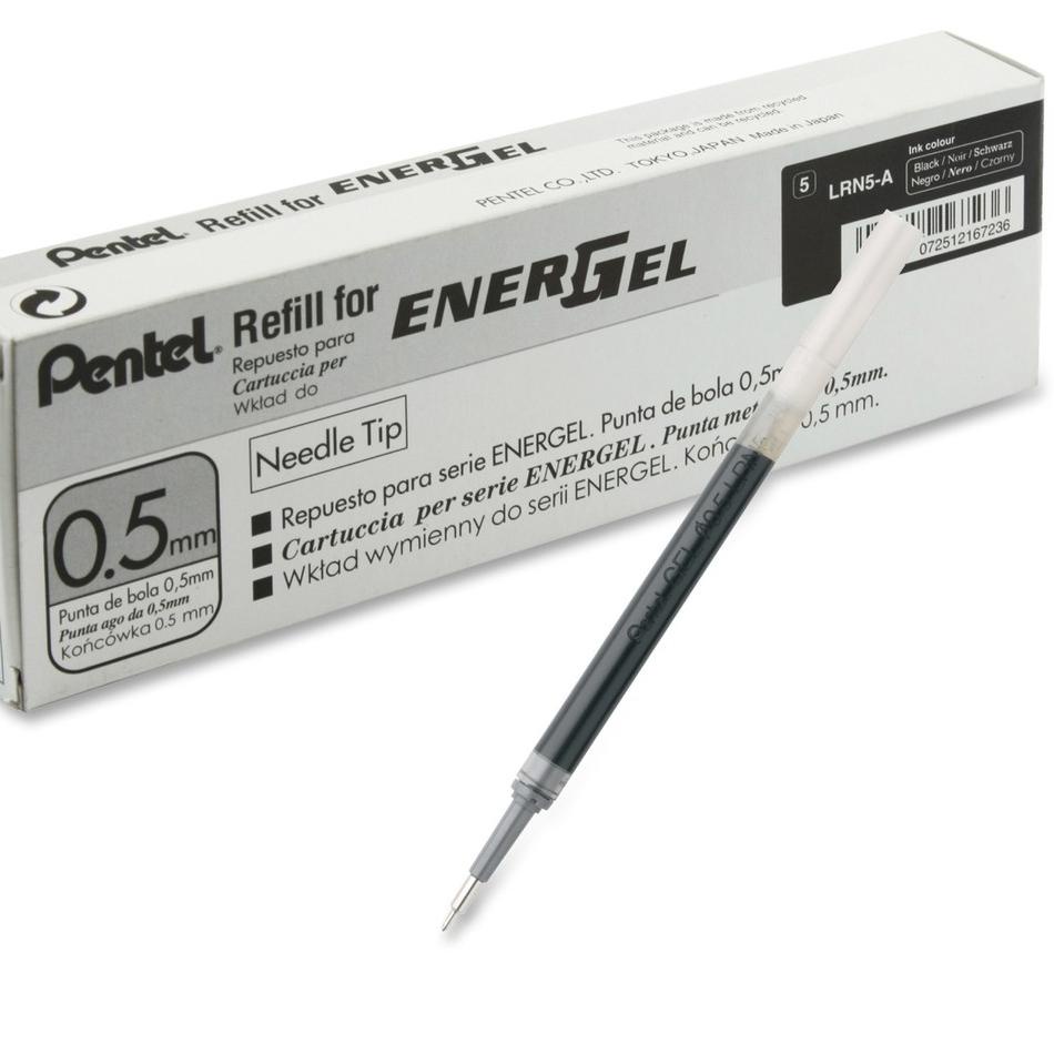 

Pentel Refill Pulpen Energel Black 0.5 LRN5-A QQ59 ➶