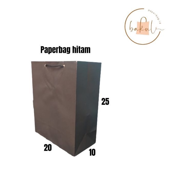 

PAPERBAG POLOS PAPERBAG HITAM 20X25 (PEMBELIAN MIN 12 PCS)