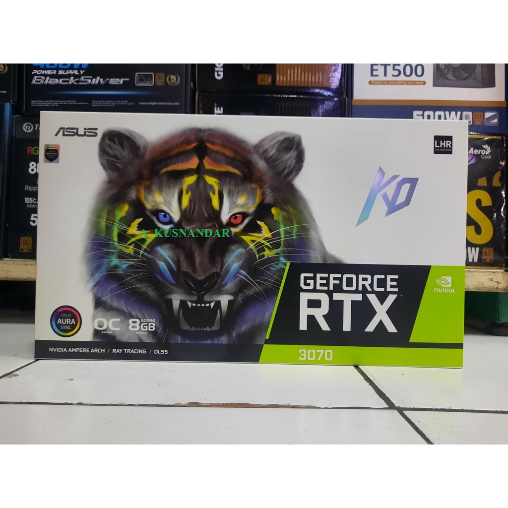 VGA ASUS KO GeForce RTX 3070 V2 OC Edition 8GB GDDR6 RTX3070 - LHR