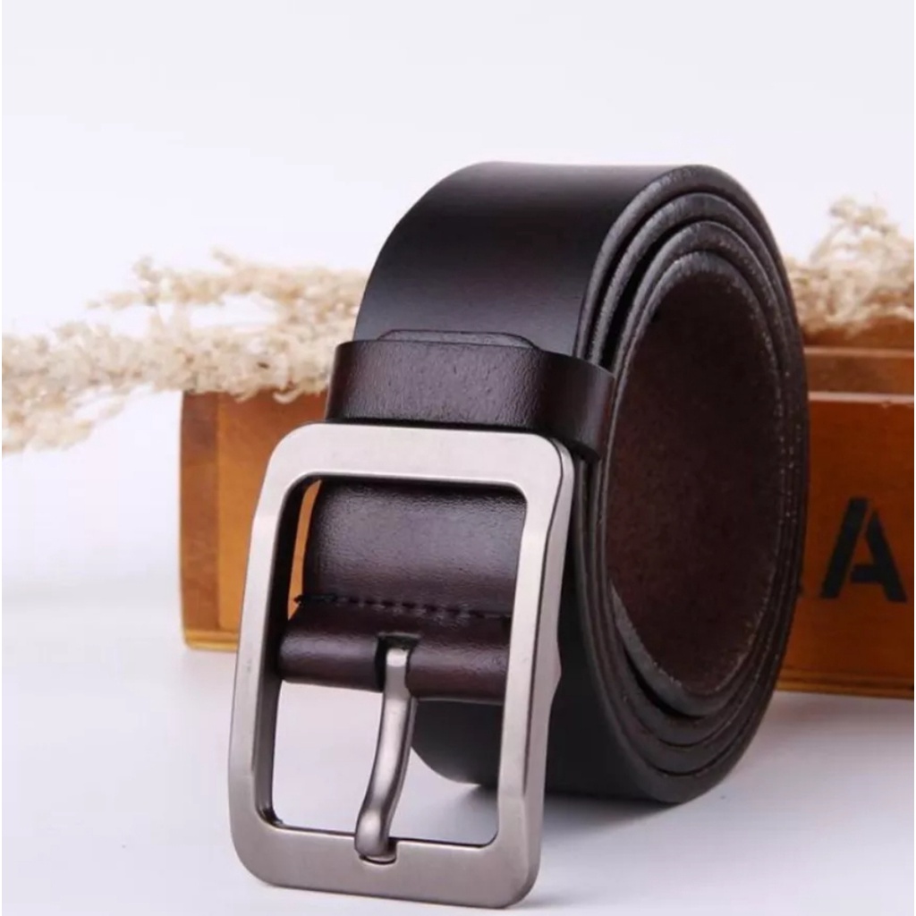 Gesper Tali Ikat Pinggang Kulit Pria Original Asli Distro Ori Impor Import Sabuk Celana Peria Laki Laki Cowo Cowok Dewasa Panjang Tali Pingang Keren Gaul Kekinan Formal Casual Kerja Kantor Sekolah Men Fashion Belt Polos Terbaru