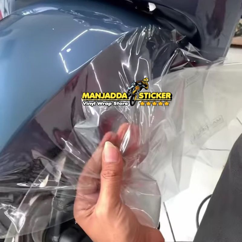 Sticker Skotlet Motor Transparan Doff Untuk Melindungi Body Stiker Anti Gores Berkualitas