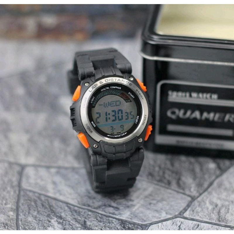 Jam Tangan Digital Quamer Sporty Jam Terlaris Tahan Air