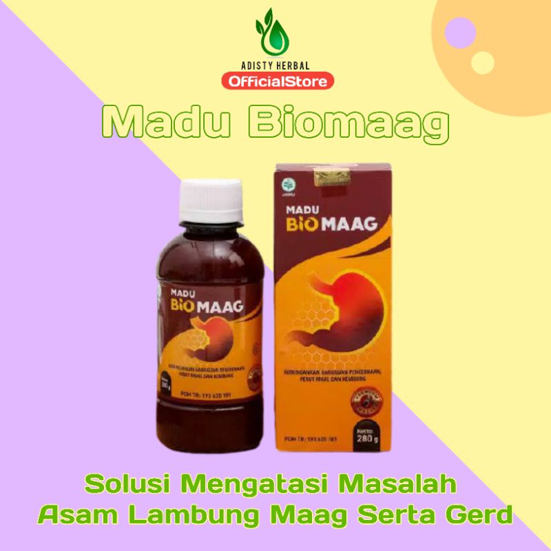 Madu BIOMAAG | Madu Bio maag Obat Maag kronis, Asam Lambung, GERD, Anxiety Madu