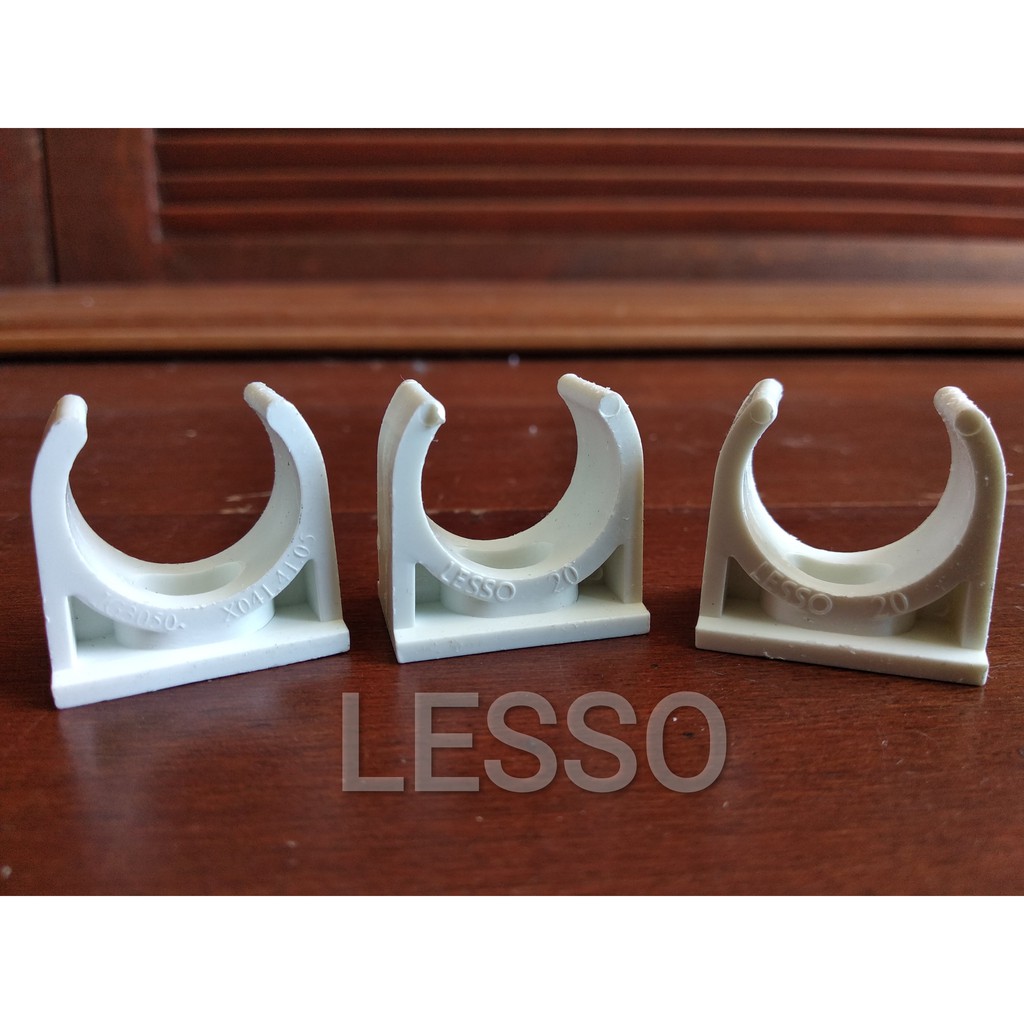 Jual Klem Conduit LESSO 20mm 1/2 Penjepit Pipa Listrik Conduit Clamp