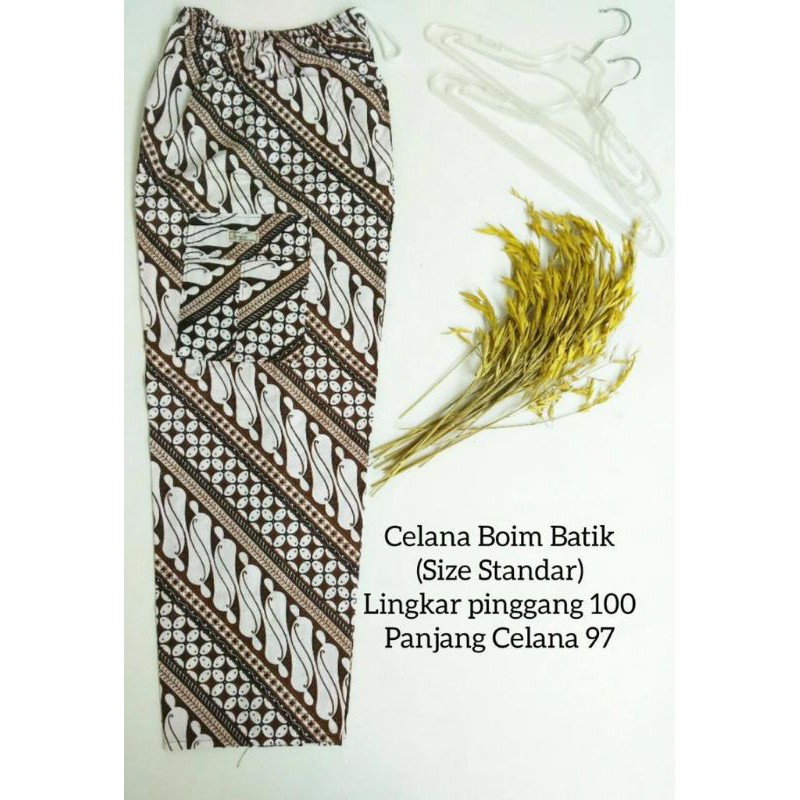 Celana Boim Batik Dewasa fit o XXL /JUMBO Big Size Xtra Harian Murah Panjang Santai Supplier Grosir#