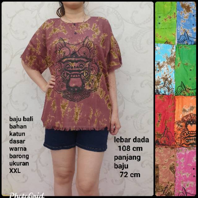 BH169  MEYGROSIR Baju bali  barong katun dsr wrn