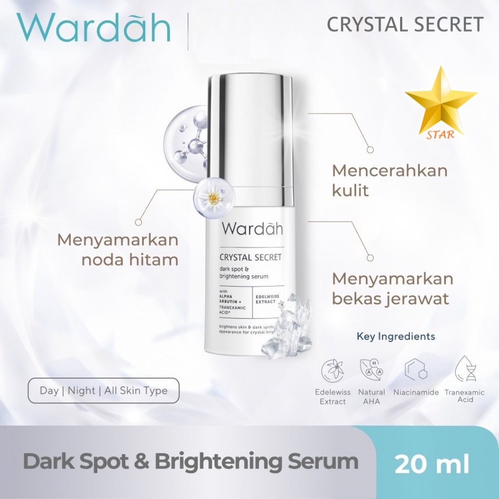 Jual Original Wardah Crystal Secret Dark Spot Brightening Serum 20 Ml