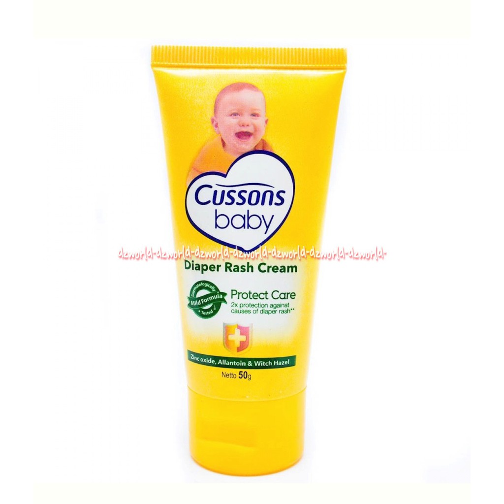 Cussons Baby Diaper Rash Cream Protect Care Krim Popok Memberikan 2x Perlindungan 50gr