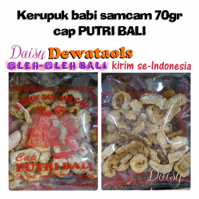 

Krupuk Babi Samcam 70 Gr Cap Putri Bali