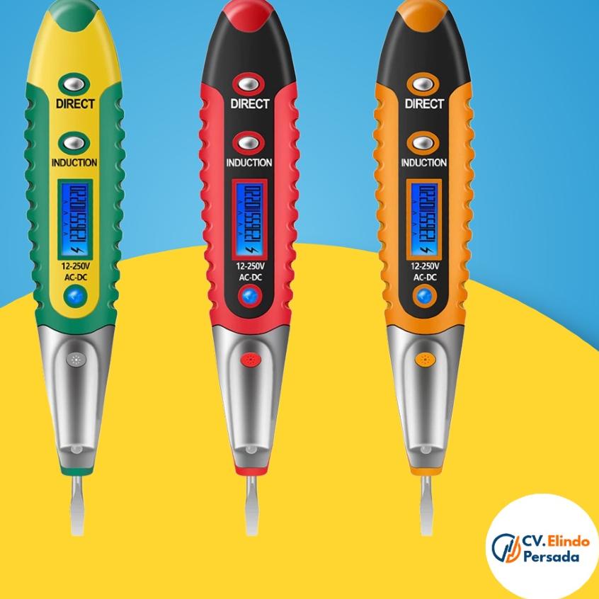 2.2 MALL Tespen Taspen Testpen Listrik Digital Alat Cek Kabel Putus Tester Pen Non Contact 12V-250V 
