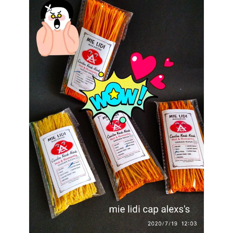 

mie lidi cap alexs gurih dan renyah