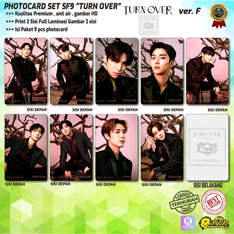 PHOTOCARD SET PC PREMIUM SF9 TURN OVER (isi 9 pcs dapet semua)