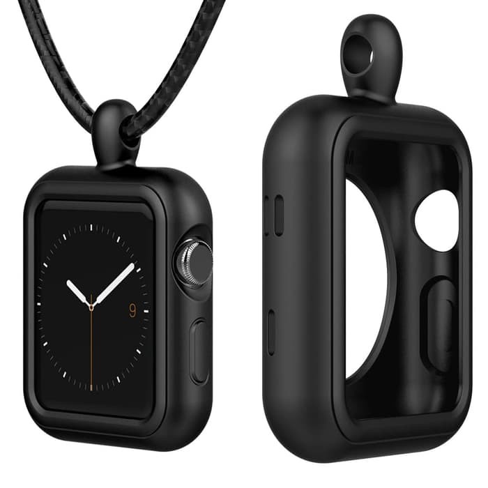 New Silikon Case Apple Watch 38mm 42mm Model Strap Kalung