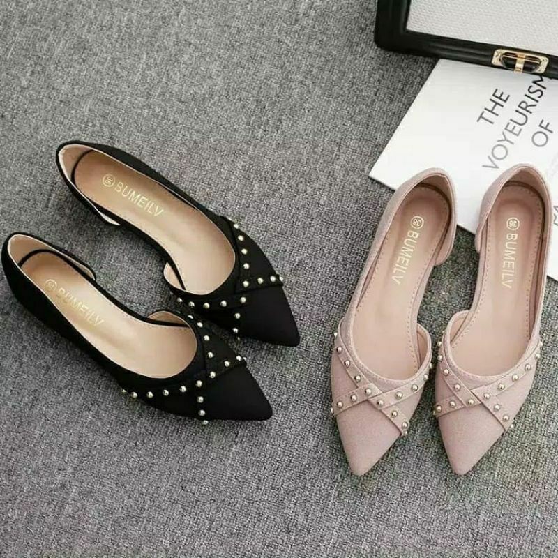 YASMINALSHOP11- Sepatu Flatshoes wanita Kenong AS 01