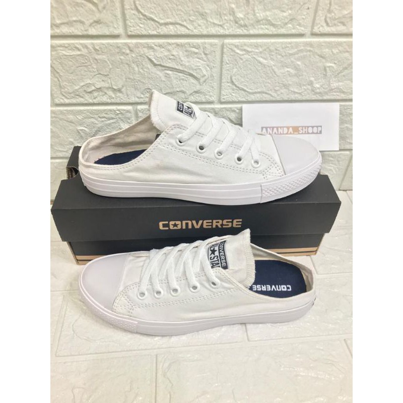 SEPATU SNEAKER CONVERSE ALLSTAR BUSTONG CT2 TANPA TUTUP BELAKANG PRIA WANITA FREE BOX