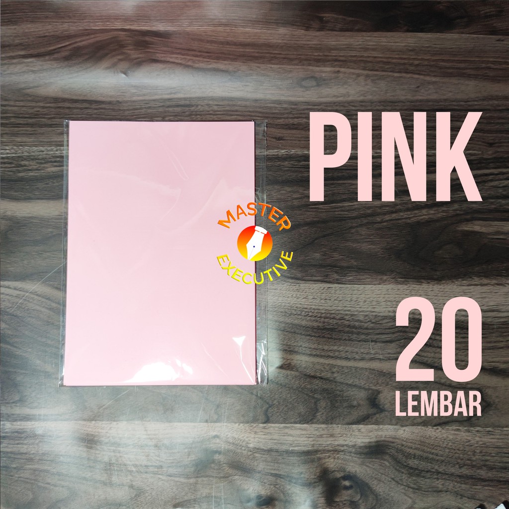 [Pak - 20 Lembar] Sinar Dunia Color Kertas A4 80 gsm Pink Merah Muda