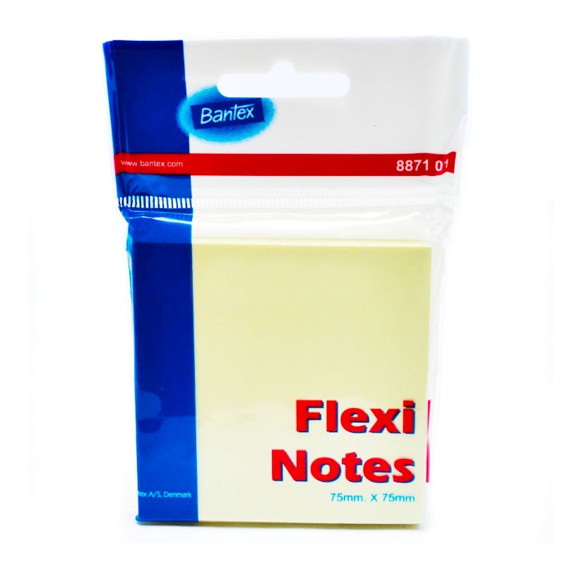 

BANTEX 8871 75X75 FLEXI NOTE MEMO INDEX NOTE POLOS WARNA KUNING- SHSNP