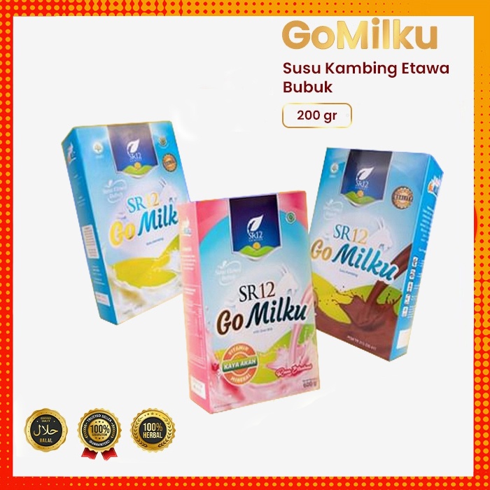 

Gomilku SR12 Susu Bubuk Kambing Etawa Kualitas Premium 200Gr BPOM Halal Meningkatkan Kesehatan Amanuntuk Anak Bumil dan Busui