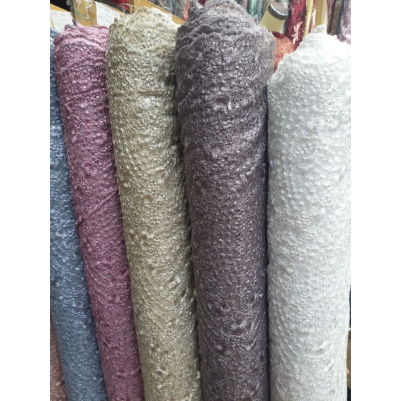 BAHAN/KAIN TULLE ELISAB COTON SPIDER/BROKAT KEBAYA/KEBAYA TULLE