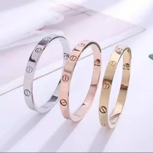 Gelang Tangan Titanium AB05 Stainless Steel Gaya Korea / Gelang Wanita / Gelang Cantik Titanium ACC